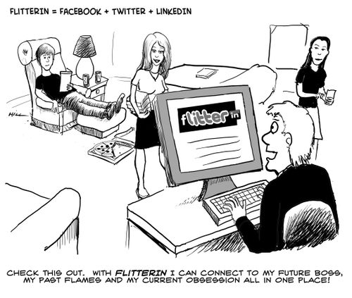 "With FLITTERIN I can connect to my future boss, my past flames and my current obsession all in one place!"