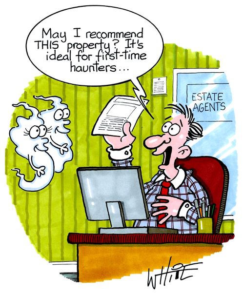 "May I recommend THIS property? It's ideal for first-time haunters..."