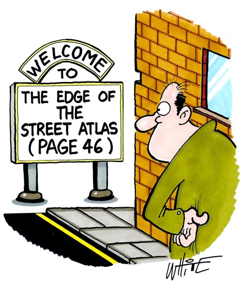 Welcome to the edge of the street atlas (page 46)