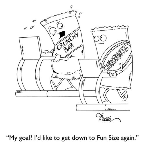 "My goal? I'd like to get down to Fun Size again."