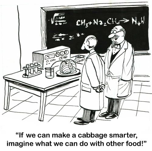 "If we can make a cabbage smarter, imagine what we can do with other food!"