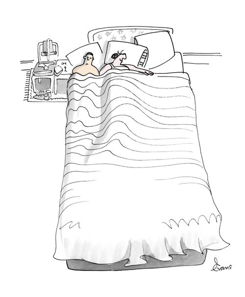 Sharing the bed - or not.