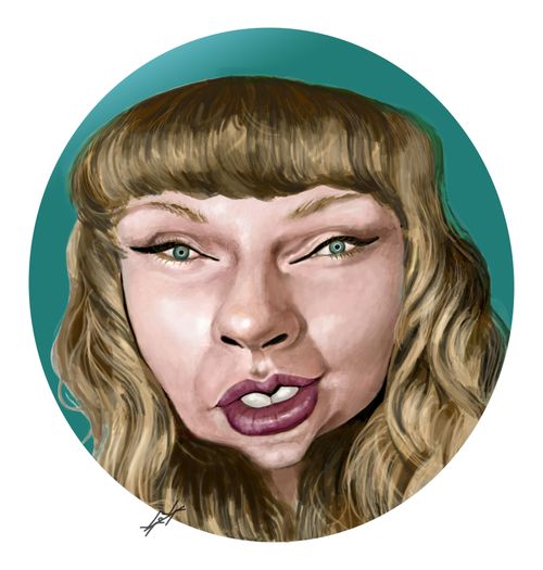 Taylor Swift caricature