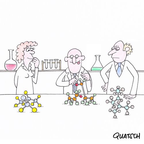 Chemist builds animals instead of molecular models