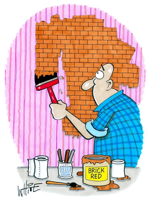 Brick Red Paint...