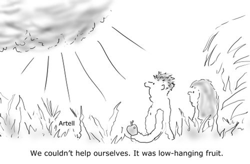 "We couldn't help ourselves. It was low-hanging fruit."