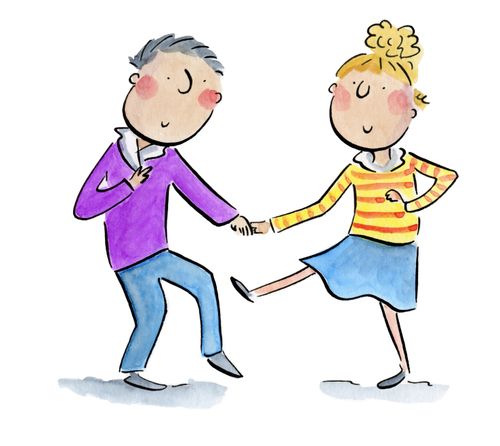 Holding hands