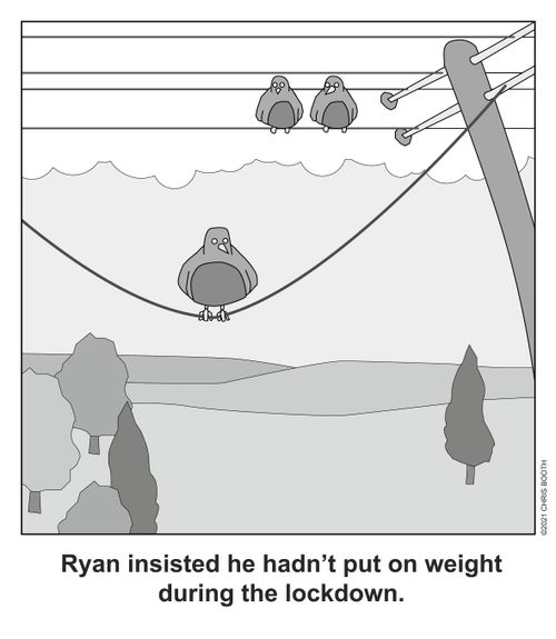 "Ryan insisted he hadn't put on weight during the lockdown.