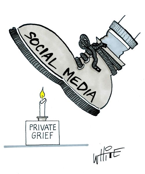 Social Media Stomps on Private Grief