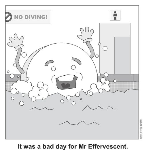 It was a bad day for Mr Effervescent