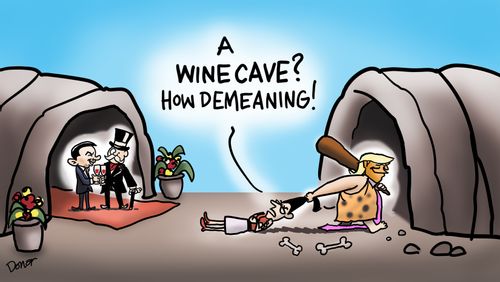 "A wine cave? How demeaning!"