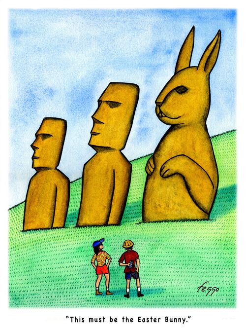 "This must be the Easter Bunny."