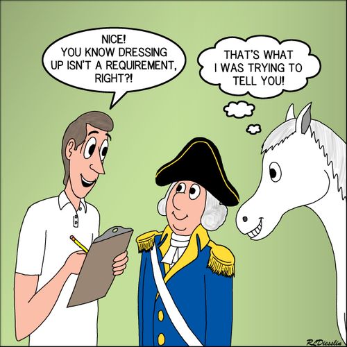 "Nice! You know dressing up isn't a requirement right?!"