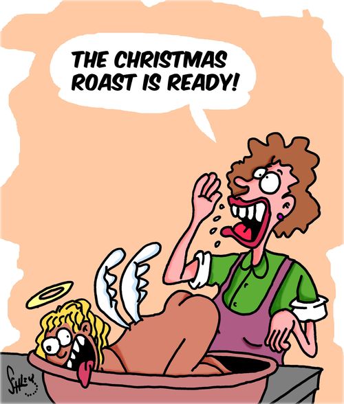 "The Christmas Roast is ready!"