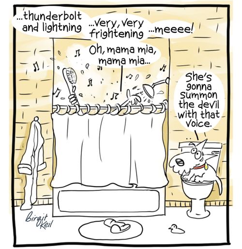 ...thunderbolt nd lightning...very, very frightening