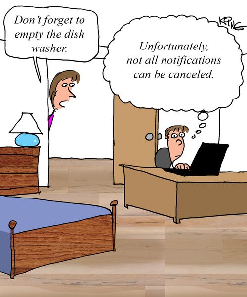 "Don't forget to empty the dish washer."
