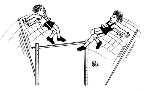 Pole Jumping Collision