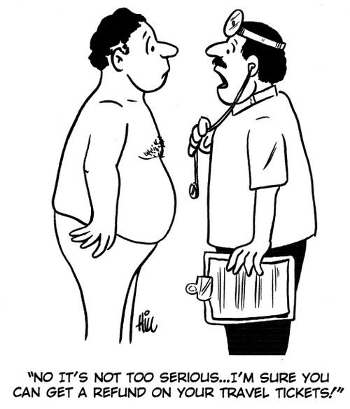 "No it's not too serious... I'm sure you can get a refund on your travel tickets!"