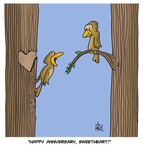 "Happy anniversary, sweetheart!"