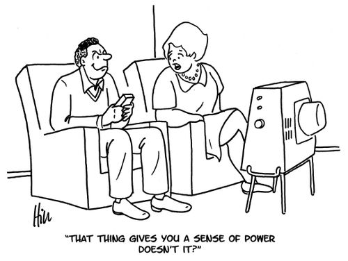 "That thing gives you a sense of power doesn't it?"