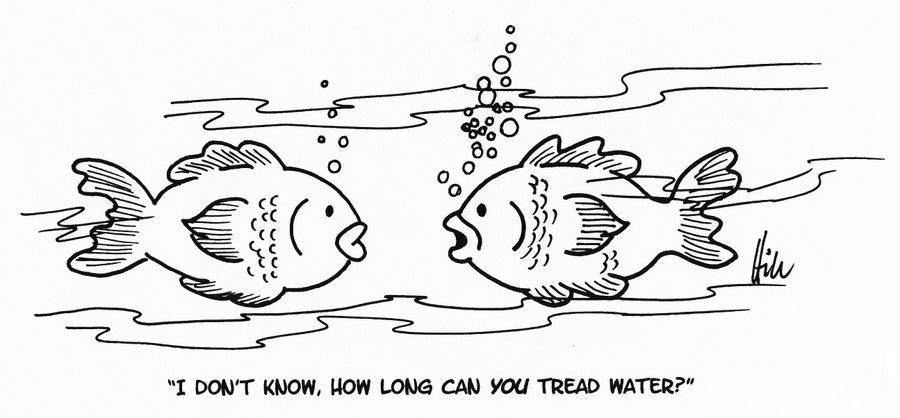 "I don't know, how long can you tread water?"