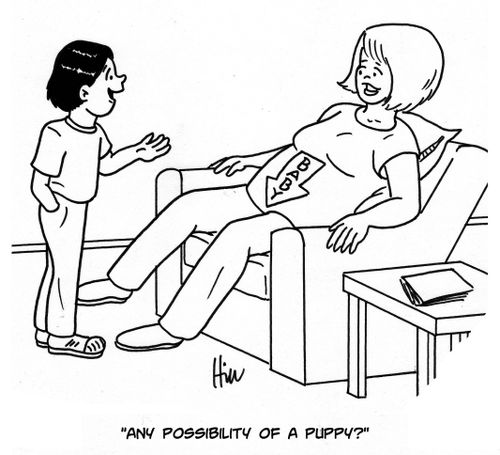 "Any possibility of a puppy?"