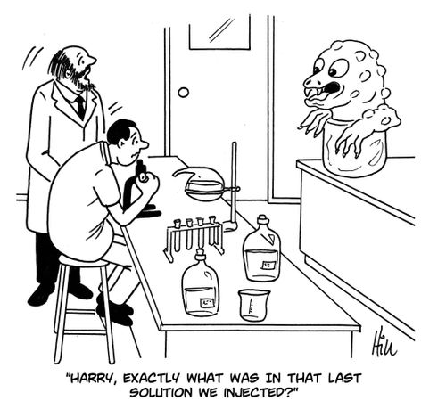 "Harry, exactly what was in that last solution we injected?"