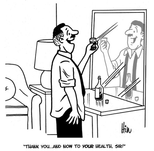 "Thank you. . . And now to your Health, sir!"