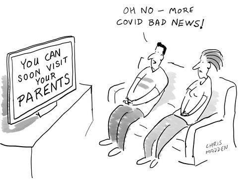 "Oh no - more covid bad news!"