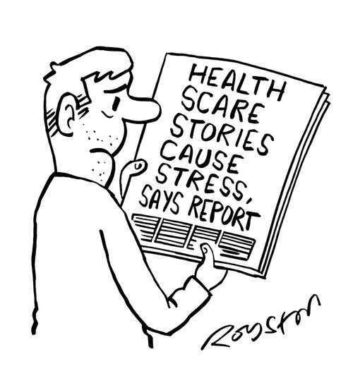 Health Scare Stories Cause Stress, Says Report.