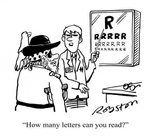 "How many letters can you read?"