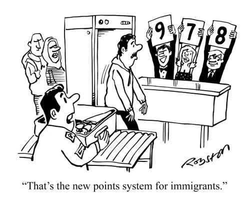 "That's the new points system for immigrants."