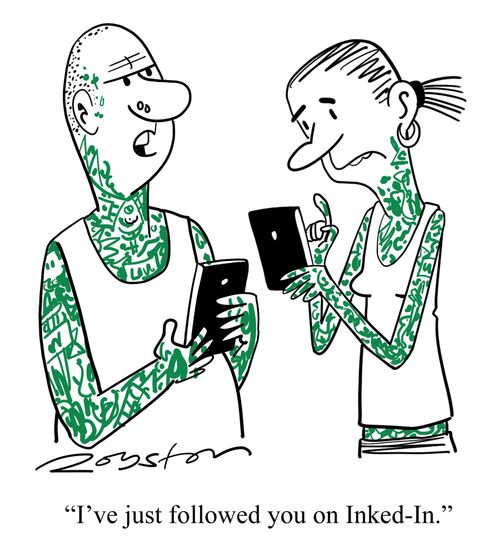"I've just followed you on Inked-In."