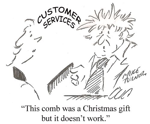 "This comb was a Christmas gift but it doesn't work."