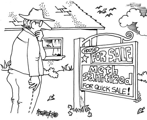 House for Sale. Meth sanitized for a quick sale!