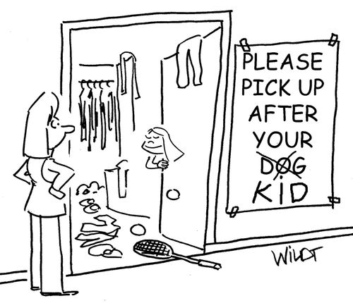 Please pick up after your kid