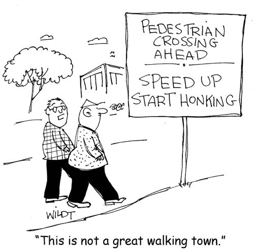 "This is not a great walking town."