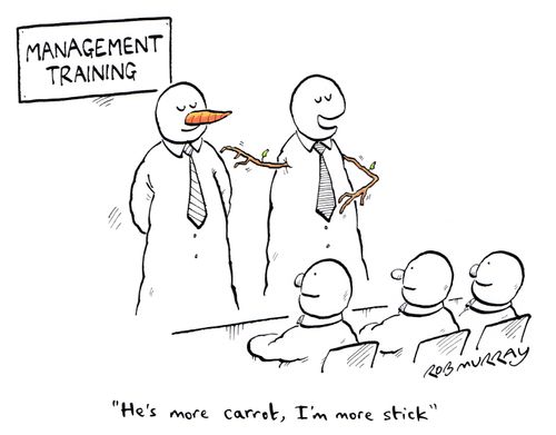 "He's more carrot, I'm more stick"