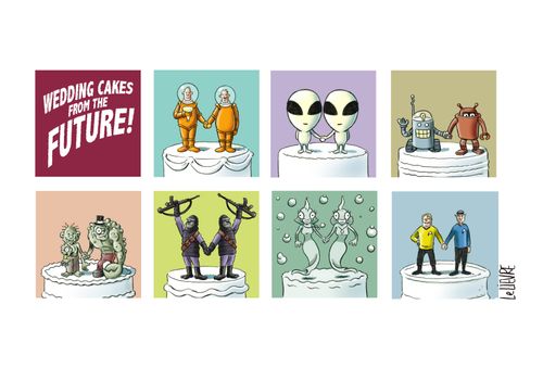 Wedding Cakes From The Future!