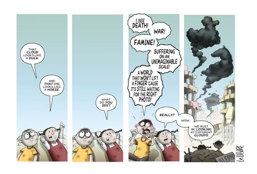 "We must be looking at different clouds."