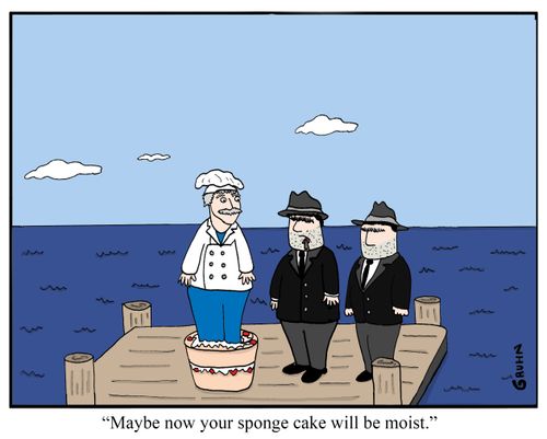 "Maybe now your sponge cake will be moist."