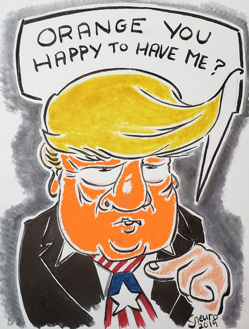 "Orange you happy to have me?"
