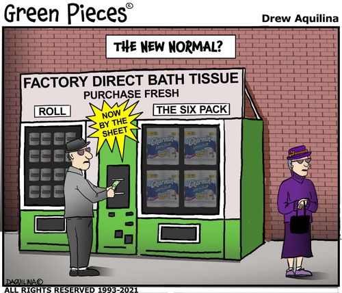 The New Normal? Factory Firect Bath Tissue: Now by the sheet