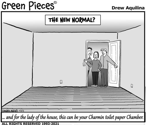 The new normal? ...and for the lady of the house, this can be your Charmin toilet paper chamber.