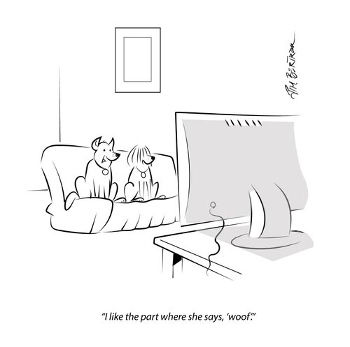 "I like the part where she says, 'woof'."