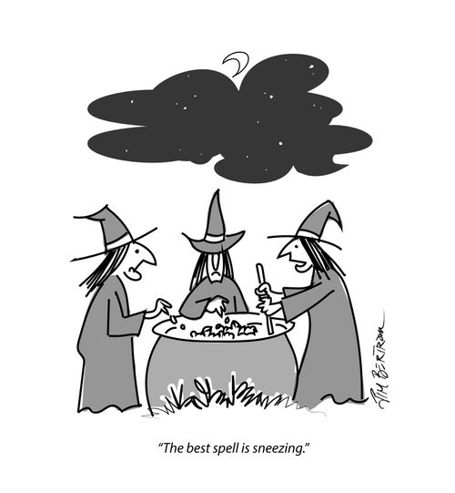 "The best spell is sneezing."