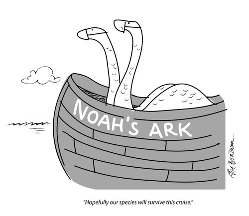 "Hopefully our species will survive this cruise."