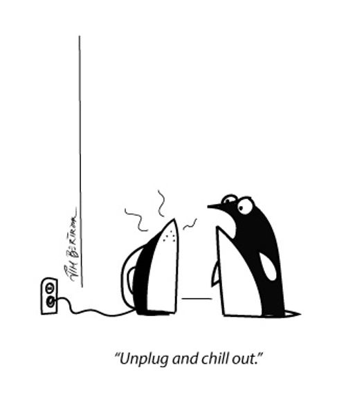"Unplug and chill out."
