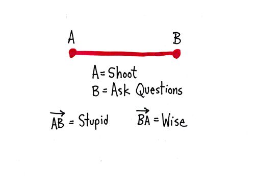 Shoot first, ask questions later