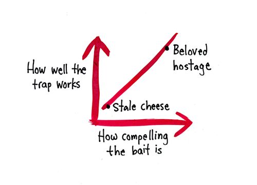 How well the trap works and how compelling the bait is